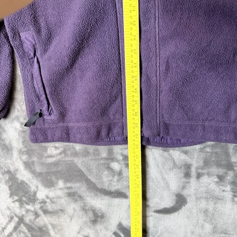 Patagonia Synchilla Womens Full-Zip Long Sleeve Size Large Purple Turtle Neck - Picture 3 of 8